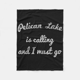 Pelican Lake Minnesota Lustiger Angelurlaub Campin Fleecedecke
