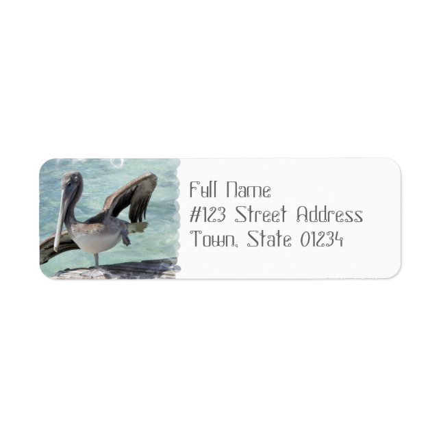 Pelican Mailing Labels (Vorne)