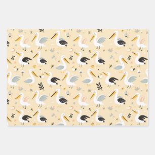 Pelican Paradies Geschenkpapier Set