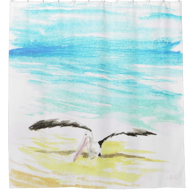 Pelican Shower Curtin Duschvorhang (Vorderseite)