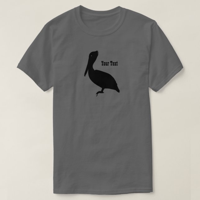 Pelican Silhouette Mens T - Shirt (Design vorne)