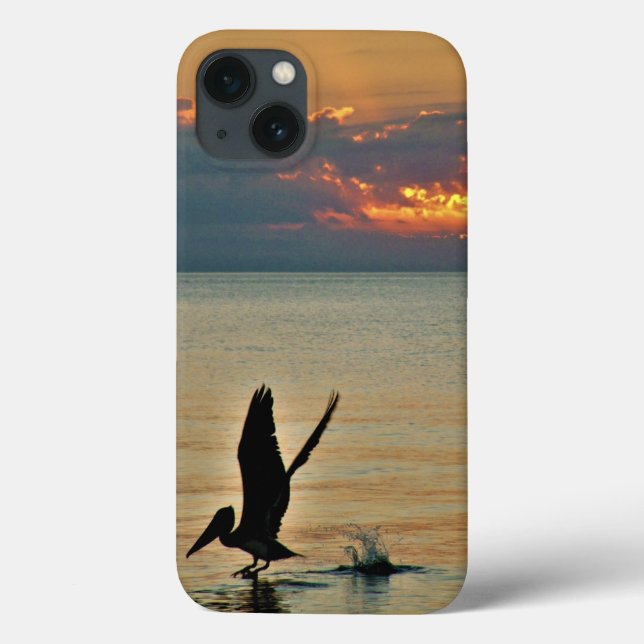Pelican Start bei Sunset Golf Coast Florida Case-Mate iPhone Hülle (Rückseite)