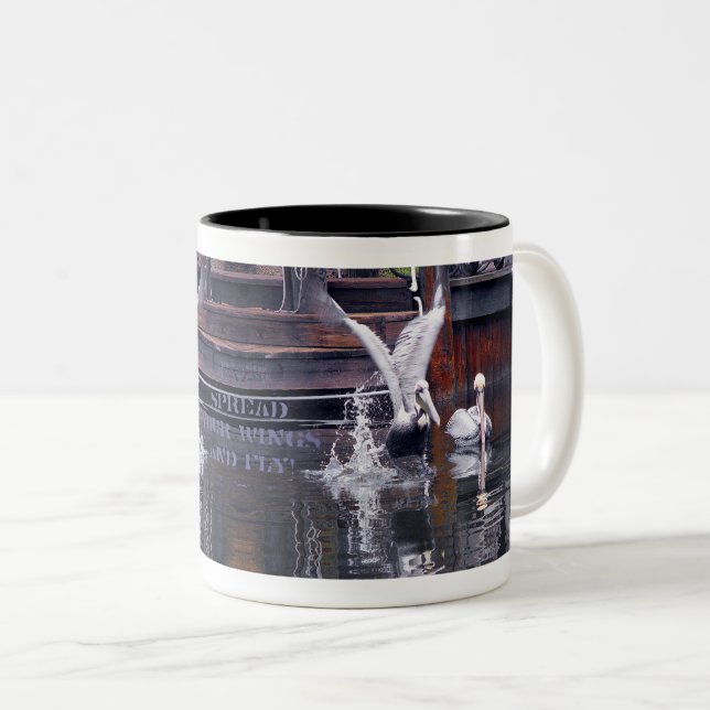 Pelican Start Zweifarbige Tasse (VorderseiteRechts)