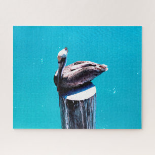 Pélican sur la plage, Jigsaw Puzzle