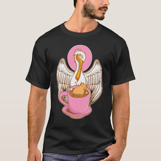 Pelican Tries To Eat Capybara T-Shirt (Vorderseite)
