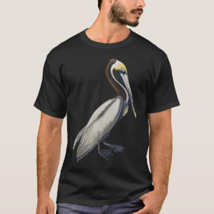 Pelican Vintage Bird Graphic Brown Pelican T-Shirt