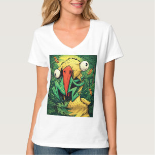 Pelican vs Frosch Sumpf Nie Aufgeben Lustiges T-Sh T-Shirt