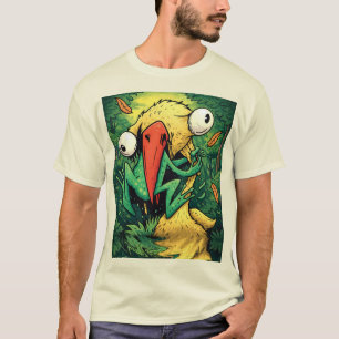 Pelican vs Frosch Sumpf Nie aufgeben Lustiges T-Sh T-Shirt