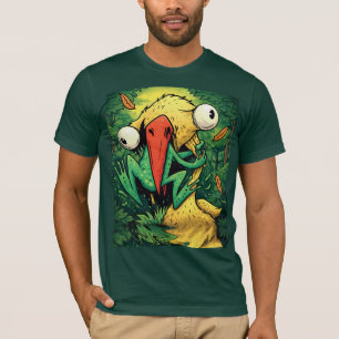 Pelican vs Frosch Sumpf Niemals aufgeben Lustiges  T-Shirt