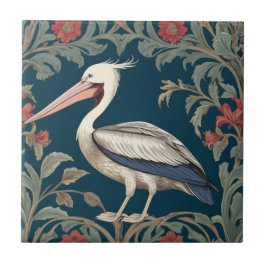 Pelican William Morris Verlassen Sea Marine Bird Fliese