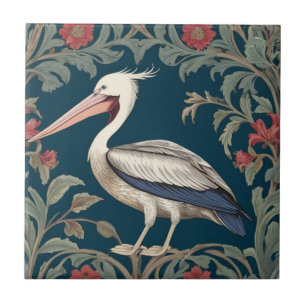 Pelican William Morris Verlassen Sea Marine Bird Fliese