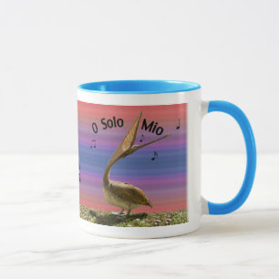 Pelikan des Gesang-Brown Tasse