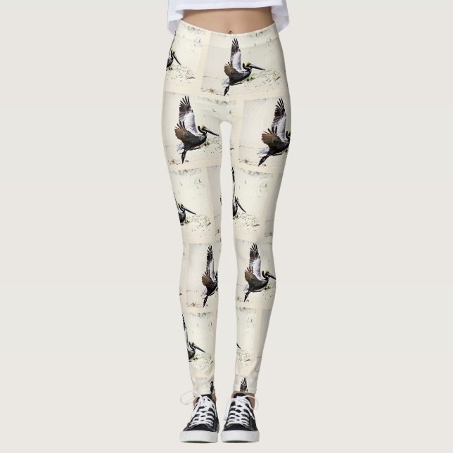 Pelikan-Druck-Leggings, Leggings, Geschenke, Leggings (Vorderseite)