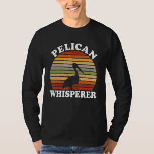 Pelikan-Flüsterer Vintage Retro Tropenvogel Anim T-Shirt
