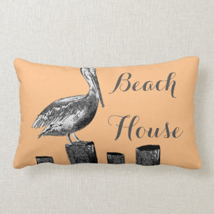 Pelikan-Illustrations-Strand-Haus Lendenkissen