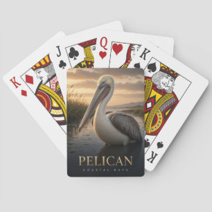 Pelikan-Küstenvögel-Wildtier TIER Spielkarten