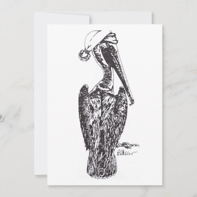 Pelikan mit Hut (Vorderseite)