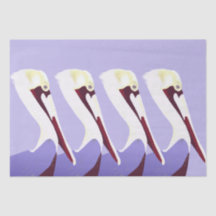 Pelikan Pelicans Decoupage