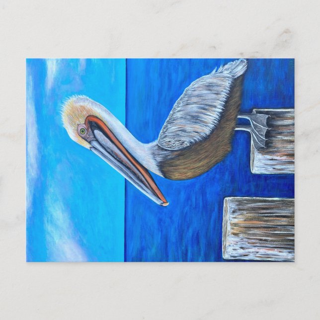 Pelikan Postkarte (Vorderseite)