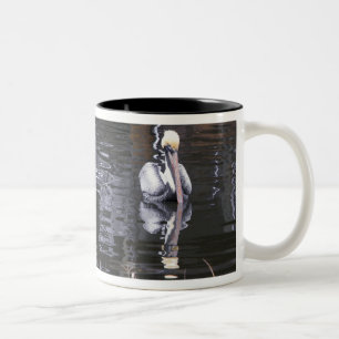 Pelikan reflektiert zweifarbige tasse