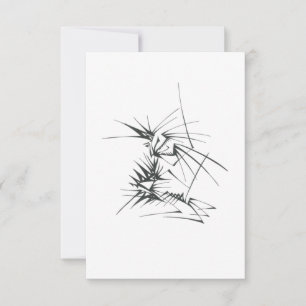 Pelikan Schwarz Weiß Abstrakt Stammes Tattoo At Dankeskarte