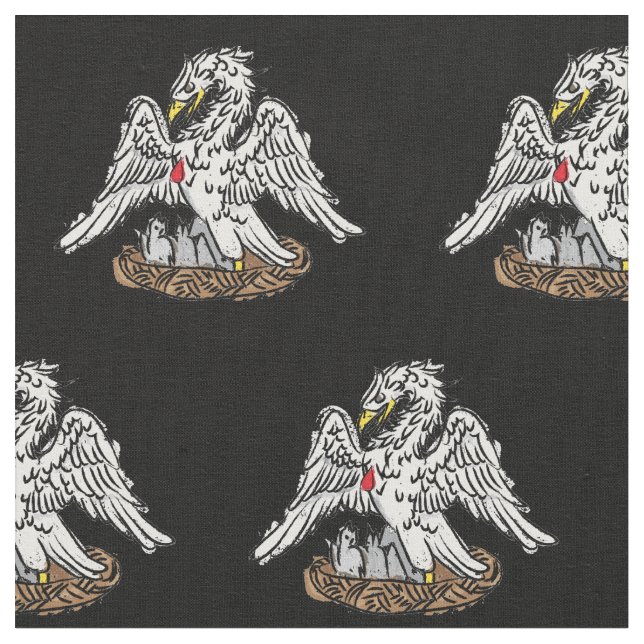 Pelikan Stoff (Nahaufnahme)