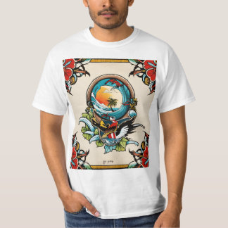 Pelikane auf dem Pier T-Shirt | Küsten Marina