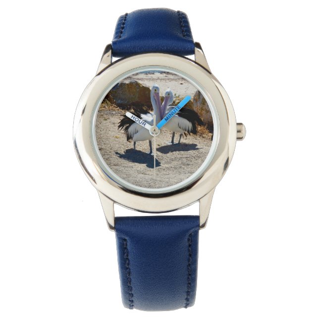 Pelikane in Liebe, Armbanduhr (Vorderseite)