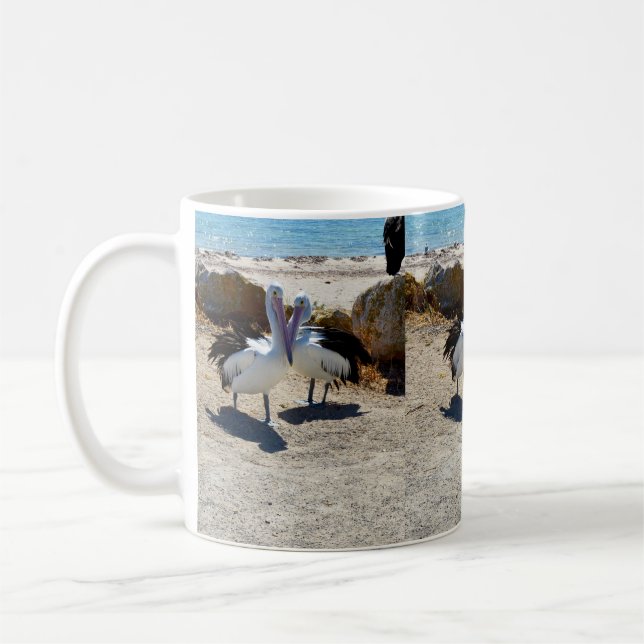 Pelikanische Liebe, Kaffee-Tasse Kaffeetasse (Links)