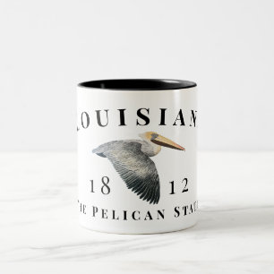 Pelikanischer Staat 1812 Zwei Toned Coffee Cup Zweifarbige Tasse