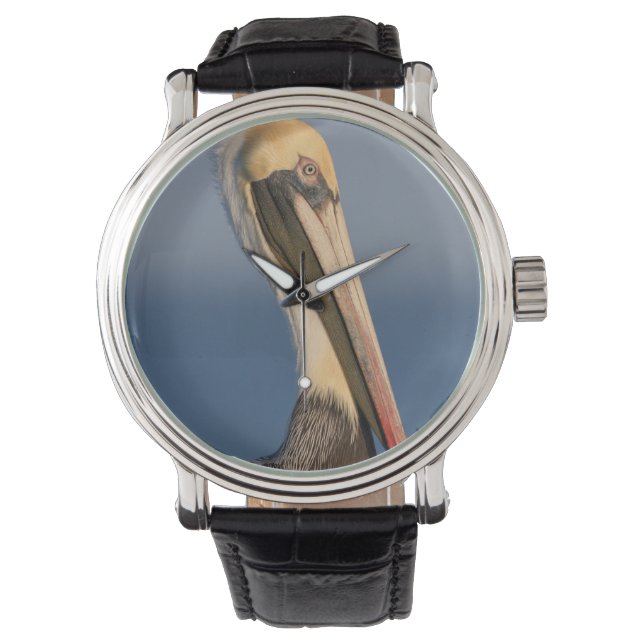 Pelikantienprofil Armbanduhr (Vorderseite)