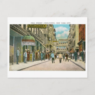 Pell Street (CHINATOWN), New York City (Antik) Postkarte