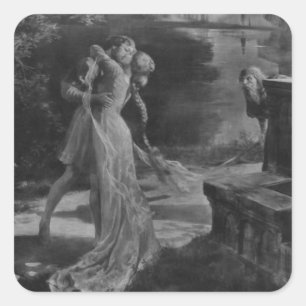 Pelleas und Melisande Opera, 1902 Quadratischer Aufkleber