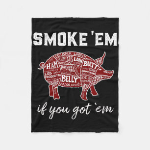 Pellet Grill rauchen, wenn Sie mir Byrbecue Smoke Fleecedecke