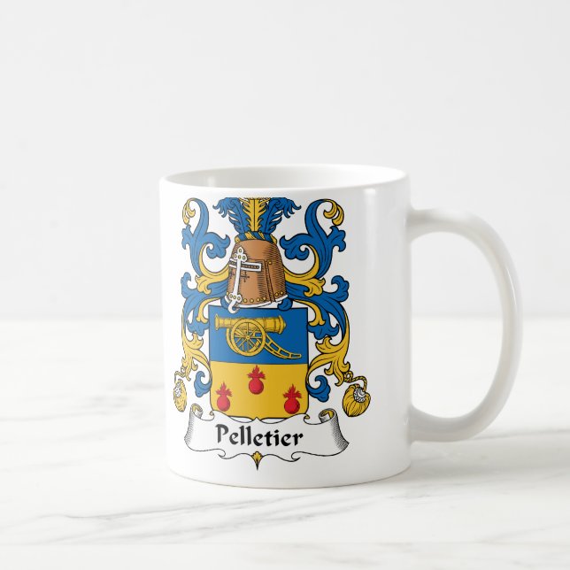 Pelletier Familienwappen Kaffeetasse (Rechts)