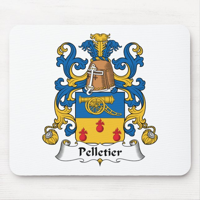 Pelletier Familienwappen Mousepad (Vorne)