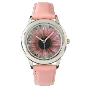 Pellrosa Sonnenblume Armbanduhr