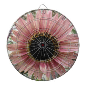 Pellrosa Sonnenblume Dartscheibe