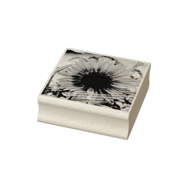 Pellrosa Sonnenblume Gummistempel (Stempel)