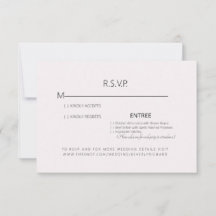 Pellrosa Wedding RSVP Card