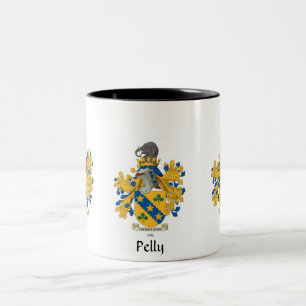 Pelly Familienwappen-Tasse Zweifarbige Tasse