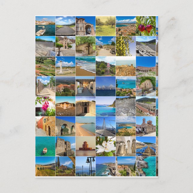 Peloponnes Griechenland Postcard Set - Landschaftl Postkarte (Vorderseite)