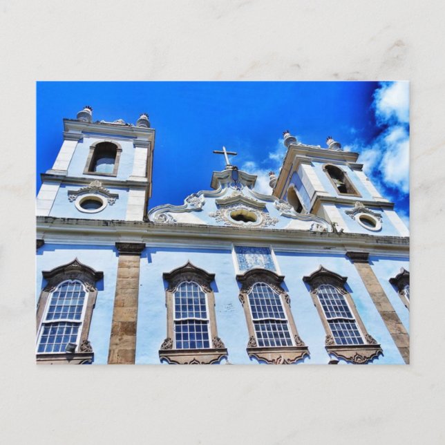 Pelorinho Kirche Posta Postkarte (Vorderseite)