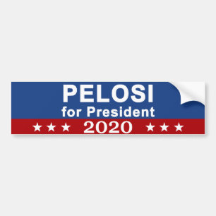 Pelosi für Präsidenten 2020 Autoaufkleber