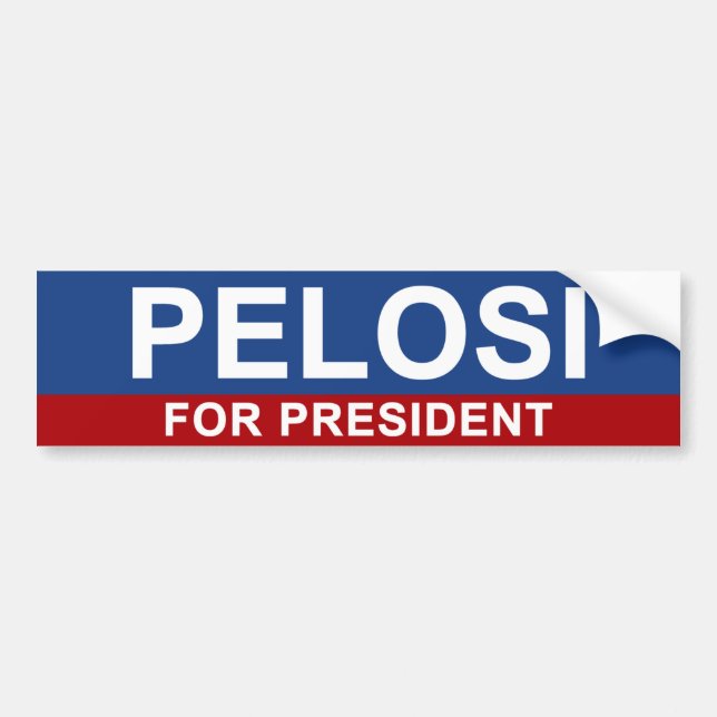 Pelosi für Präsidenten Autoaufkleber (Vorne)