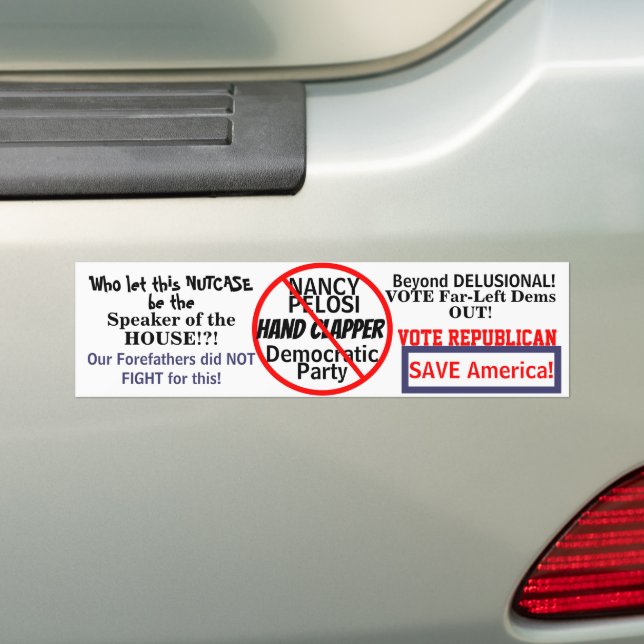 Pelosi Speaker of House Democrat Politisch Autoaufkleber (Auf Auto)