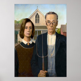 Pelosi und Schumer American Gothic Poster