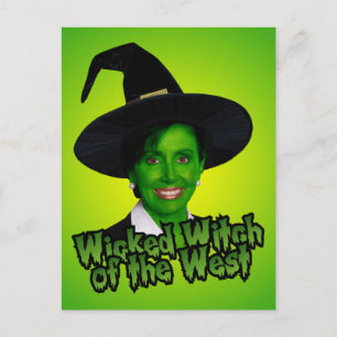 Pelosi: Wicked Witch of the West Postkarte