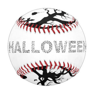 Pelota de Béisbol Halloween Castillo y Murciélagos Baseball