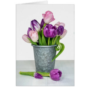 pelote de tulipe rose et violet